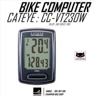 ราคา ไมล์วัดวามเร็วจักรยาน CATEYE : VT230W VELO WIRELESS BIKE COMPUTER สีดำ (25274975979)