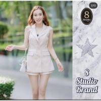 ราคา 8 Studio Brand ชุดเซท 8studio งายป้ายงานแบรนด์ชุดเซตสองชิ้น ชุดทำงาน เสื้อ+กางเกง (10349728449)