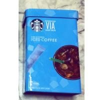 ราคา (ของแท้ พร้อมส่ง) Starbucks via iced coffee **แบบกล่องเหล็ก** (1774159084)