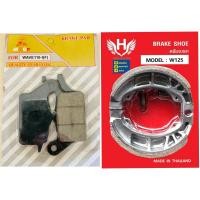 ราคา ✅ ✅ผ้าเบรคหน้าหลัง Honda เวฟ110i,เวฟ125i,TZI ยี่ห้อ แท้ + ทันเดอร์เรอร์ (21431370928)