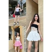 ราคา กางเกงกระโปรงบอลลูนกระโปรงบอลลูนทรงสั้น เนื้อผ้าโพลีเอสเตอร์ สวยน่ารัก ใส่คาเฟ่ พร้อมส่ง (24384723214)