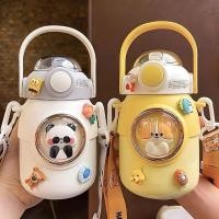 ราคา 700มล สแตนเลส 316 กระติกน้ําเก็บอุณหภูมิสําหรับเด็กทารกพร้อมหลอดดูดและแถมสายคล้อง (29722508748)