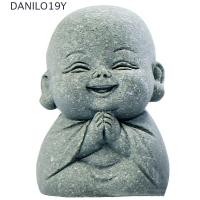 ราคา DANILO19Y ตุ๊กตาพระภิกษุสงฆ์น้อย, ตุ๊กตาหินทรายน่ารักรูปปั้นพระพุทธรูป, การตกแต่งตู้ปลาที่ละเอียดอ่อนตลกสไตล์จีนเดสก์ท็อป Cculpture ห้องนอน (51956000650)