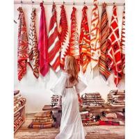 ราคา (Live Only) ผ้าคลุมไหล่แบรนด์เนม บาโรก วินเทจ ลายสะสม Silk Scarves (4541670651)