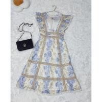 ราคา เดรสยาวงานป้าย เดรสยาวงานปักเทียบมือ1 size S (50555446099)