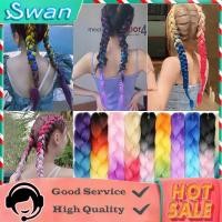 ราคา เทศกาลสงกรานต์ ไหมถักผม เฉดสี ไหมถักเปีย แฮร์พีช ผมเปีย ไหมถักผม ไหมไฟเบอร์ ไหมต่อผม ยาว 60cm 100g+ (29626797445)