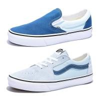 ราคา Vans รองเท้าผ้าใบ Classic Slip-On / Sk8-Low | Utility Pop Delicate Blue/Navy (2รุ่น) (17446181115)