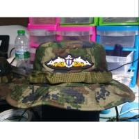 ราคา หมวกลายพราง หมวกปีกลายพรางทหารเรือติดอาร์มนักทำลายใต้น้ำ Navy Seal (25322141004)