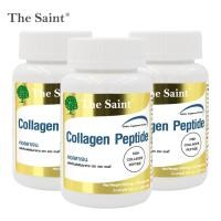 ราคา [แพ็ค 3 ขวด] คอลลาเจน เดอะ เซนต์ คอลลาเจนญี่ปุ่น Collagen Peptide The Saint 30 แคปซูล (46152648674)
