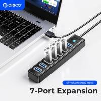 ราคา Orico USB 3.0 HUBs 7-Port ความเร็วสูง Multi HUB Splitter ขยายอุปกรณ์ชาร์จคอมพิวเตอร์ (PW7U) (21278388557)