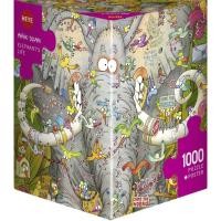 ราคา HEYE: Elephant's Life by Marino Degano (1000 Pieces) [Jigsaw Puzzle] (48756611495)