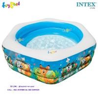 ราคา Intex สระเป่าลมหกเหลี่ยมลายเพื่อนสัตว์ดีสนีย์ (1.91 x 1.78 x 6.1 ม.) รุ่น 57496 (6156554519)
