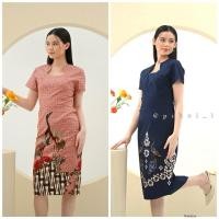 ราคา ชุดผ้าบาติกผู้หญิงสมัยใหม่ / ชุดผ้าบาติก ชุดออฟฟิศสเปน / ชุดซาrimbit motif 3597 322 สั้น (28734557516)