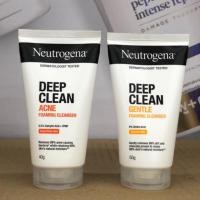 ราคา Neutrogena Deep Clean Foaming Cleanser นูโทรจีนา ดีพคลีน โฟมมิ่ง คลีนเซอร์ ขนาด 40-50 กรัม มี 2 สูตร (49850265633)