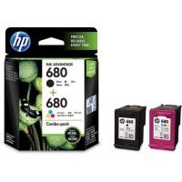 ราคา [หมึกพิมพ์อิงค์เจ็ท] HP 680 Black/Tri-Color Ink Cartridge, (ดำ+สี) - แพคคู่ ของแท้ (7015108400)
