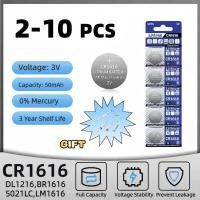 ราคา CR1616 แบตเตอรี่เซลล์เหรียญ ขนาดใหญ่ 3V 55mAh CR 1616 DL1616 BR1616 5021LC LM1616 แบตเตอรี่ลิเธียมสำ (54851210498)