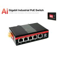 ราคา Gigabit Industrial Ai PoE Switch 5 Port (4 PoE 10/100/1000 + Gigabit Uplink Port) (25201569347)