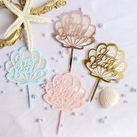 ราคา ป้ายธงอะคริลิค ธีมทะเล Happy Birthday สําหรับตกแต่งเค้กวันเกิดเด็ก (19116545912)