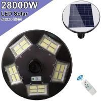 ราคา โคมไฟถนน UFO 20ทิศทาง LED 22000W - 28000W Square Light โซล่าเซล Street Light สปอร์ตไลท์ Solar Cell สปอตไลท์ แสงสีขาว (6090414586)