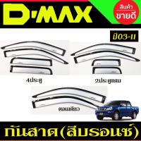 ราคา คิ้วกันสาดประตู รถยนต์ กันสาด สีบรอนซ์ ISUZU DMAX D-MAX 2003 2004 2005 2006 2007 2008 2009 2010 2011 A (24585866009)
