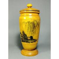 ราคา กระบอกไม้ใส่ใบชาจีนของเก่า (24617481963)