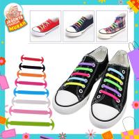 ราคา GBV ยืดหยุ่นยางซิลิโคน Shoelaces ขี้เกียจลูกไม้ Shoelaces ซิลิโคน 16 ชิ้นคุณภาพพรีเมี่ยม 1 ชุดยืดหยุ่น Unisex เชือกผูกรองเท้าทันที (51906176816)
