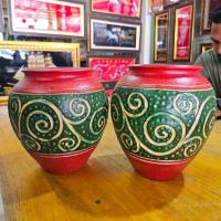 ราคา 1 คู่ โอ่งดินเผา สูง 20 ซม. โอ่งสีเขียว โอ่งน้ำ โอ่งปลูกไม้น้ำ โอ่งตกแต่งสวน โอ่งตกแต่งบ้าน (43017345285)