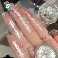 ราคา SELFS Eyeshadow Jars, Shiny Silkworm Makeup Silver White Highlighter Glitter Gel Eye Shadow, Sequins Waterproof Long Lasting Liquid Eyeshadow (51105529738)