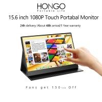 ราคา HONGO จอภาพแบบพกพาหน้าจอสัมผัส 15.6 FHD 1080P/2K IPS 10 จุดหน้าจอสัมผัสพร้อมขาตั้งและลําโพง, HDMI USB C Eye Care Travel จอภาพภายนอกสําหรับแล็ปท็อป PC โทรศัพท์ จอทัชสกรีน (28804377967)