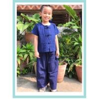 ราคา ชุดหม้อฮ่อมเด็กกระดุมจีนแขนสั้น (7415483736)