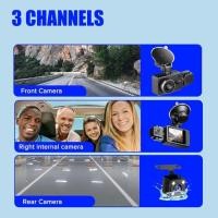 ราคา 3 Channel WiFi Car DVR HD 1080P 3-Lens Vehicle Dash Cam Three Way Camera DVRs Recorder Video Regist (45454538157)