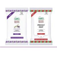 ราคา (แท้) Snake Brand Classic Cooling Wipe ทิชชู่เย็นตรางู ขนาดบรรจุ 10 แผ่น (1278563106)