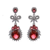 ราคา TANITTgems ต่างหูเพชรโคลนนิ่งฝังพลอยทับทิมรูปไข่น้ำงาม (8905363516)