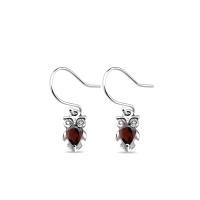 ราคา [พร้อมส่ง] Sterling Silver Teardrop Garnet Hook Earrings ต่างหูเงินแท้ 925 ตะขอโกเมนเงินแท้หยดน้ำตา Silver Thai (19139862124)