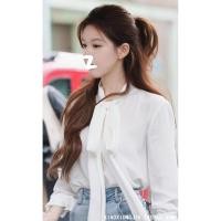 ราคา เสื้อเชิ้ตผู้หญิง ดีไซน์ เสื้อเชิ้ตสีขาวผู้หญิงสวยๆ เสื้อ Trieu Lo Tu สวยๆ (43518537066)