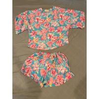 ราคา ชุดเซ็ท เสื้อคอวีใส่สบาย สาวอวบ กางเกงขาสั้นยางยืด ลายดอก ใส่สบาย อยู่บ้าน summer นี้ไม่มีไม่ได้แล้ว (28182716777)