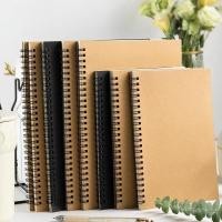 ราคา สมุดโน๊ตสันห่วงปกดำ/น้ำตาล ขนาด B5 A5 มีเส้น #W-0017 (25232173317)