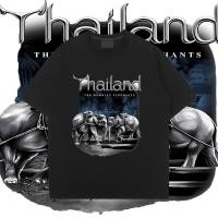 ราคา เสื้อยืดลายไทย ลายช้าง แฟชั่น องค์ประกอบไทย (25622927521)