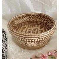 ราคา พานตักบาตร 12 นิ้ว พานไม้ไผ่สาน พานตักบาตรลายไทย (21317931355)