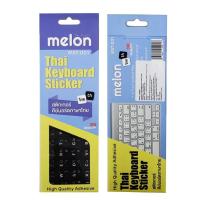 ราคา Melon Thai keyboard sticker สติ๊กเกอร์แป้นพิมพ์ภาษาไทย 3M ลาย้เหนียว ไม่มีกาวตกค้าง สติ๊กเกอร์ 47 คีย์ (15286038189)