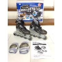 ราคา รองเท้าสเก็ต พร้อมอุปกรณ์ ยี่ห้อ Inline Roller skate มือสองญี่ปุ่น (สภาพ 95%) คัดพิเศษ ปรับความยาวรองเท้าได้ 21-24 ซม. (23069860787)