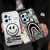 ราคา ปลอกสําหรับ Redmi Note 12 4G เคสโทรศัพท์การ์ตูนหรูหรา 2 in 1 Smile ลายพรางกันกระแทกฝาหลัง (50257101027)