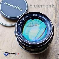 ราคา เลนส์มือหมุน MINOLTA MC ROKKOR-PF 58MM F1.4(16) MD MOUNT พร้อมฝาหน้าท้าย (18486054330)