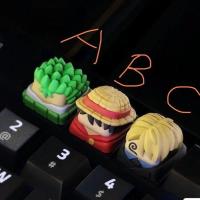 ราคา ไฮไลท์ คีย์แคปใส One Piece Keycap onepece Keycap Flying Road Sanji Zoro Keycap คีย์บอร์ดแบบกลไก Creative สามมิติ Keycap (43227959743)
