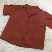 ราคา เสื้อเชิ้ตแขนสั้นสีส้มอิฐ (2715128469)