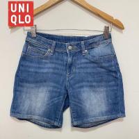 ราคา กางเกงยีนส์ขาสั้นยูนิโคล่ Uniqloไซส์ 150 มือสองสียีนส์อ่อนสภาพดี เอวปรับเล็กได้เอววัดจริง 26 นิ้ว (28829816726)