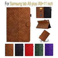 ราคา SAMSUNG ปลอกsamsung Galaxy Tab A9 Plus Case 11 นิ้วหรูหรากระเป๋าสตางค์สําหรับGalaxy Tab A9 Plus A9 + 5Gแท็บเล็ตSM-X210 X215 (27162197941)