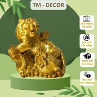 ราคา รูปปั้นฮวงจุ้ยรูปปั้นเสือข้างประดับสีทองสําหรับตกแต่งห้องนั่งเล่น 2022 (24129577704)