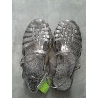 ราคา HITAM [Booked] New Clear Black Glitter Gladiator Jelly Sandals (22448667473)