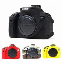 ราคา Silicone Armor Skin Case Body Cover Protector DSLR Camera Bag For Canon EOS 650D 700D Kiss X6i X7i Rebel T4i T5i (25338899267)